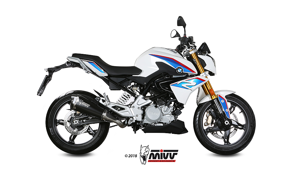 [B.032.LDRB] Mivv Full system 1x1 Delta Race black BMW G 310 R 2018-24