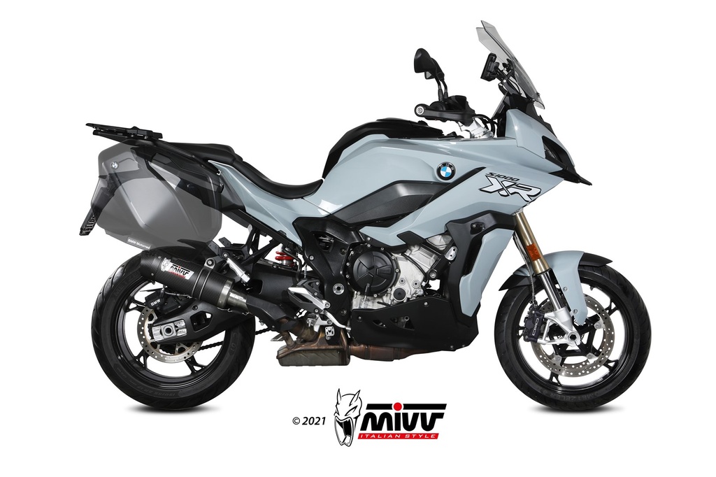 [B.039.L3C] Mivv Slip-On Oval carbono con tapa carbono BMW S 1000 XR 2020-24