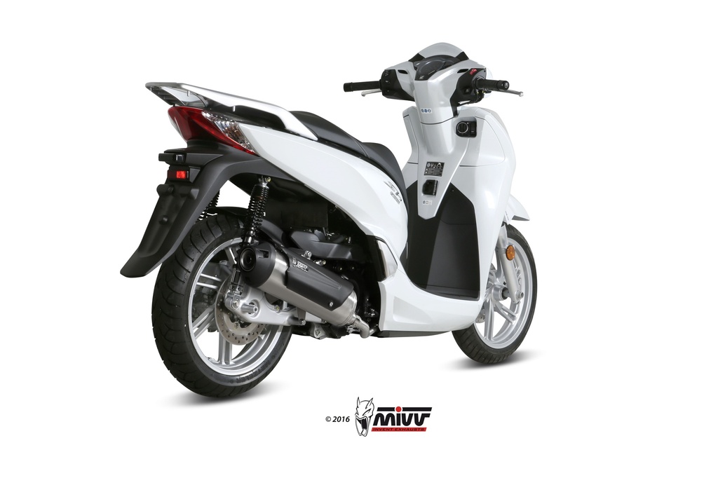 [C.HO.0007.B] Mivv Full system 1x1 Urban St. Steel Honda SH 300 2015-16