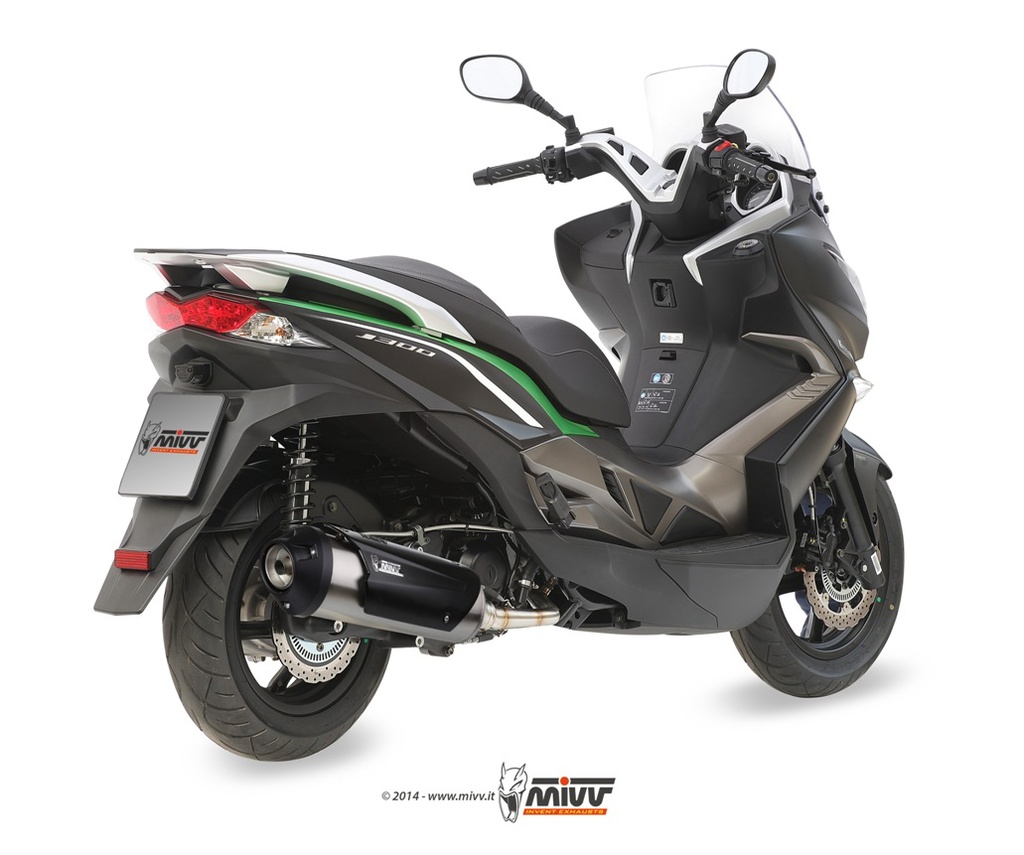 [C.KY.0016.B] Mivv Full system 1x1 Urban St. Steel Kawasaki J300 / Kymco Dink Street / Downtown / Superdink