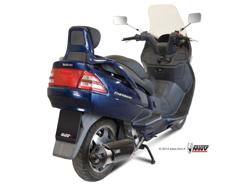 [C.SU.0011.B] Mivv Full system 1x1 Urban St. Steel Suzuki Burgman 250 / Burgman 400 (1998-02)