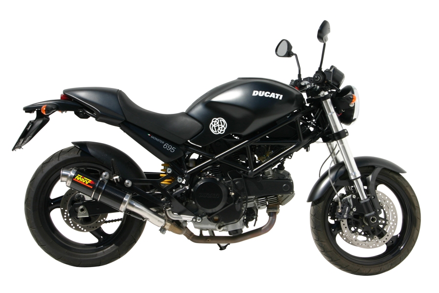 [D.019.L2S] Mivv 2 Slip-On GP carbon Ducati Monster 695 2006-08