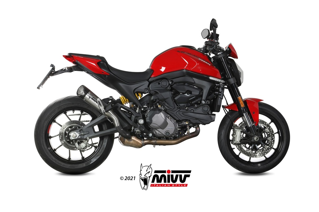 [D.048.LC5T] Mivv Slip-On X-M5 titan Ducati Monster 2021-24