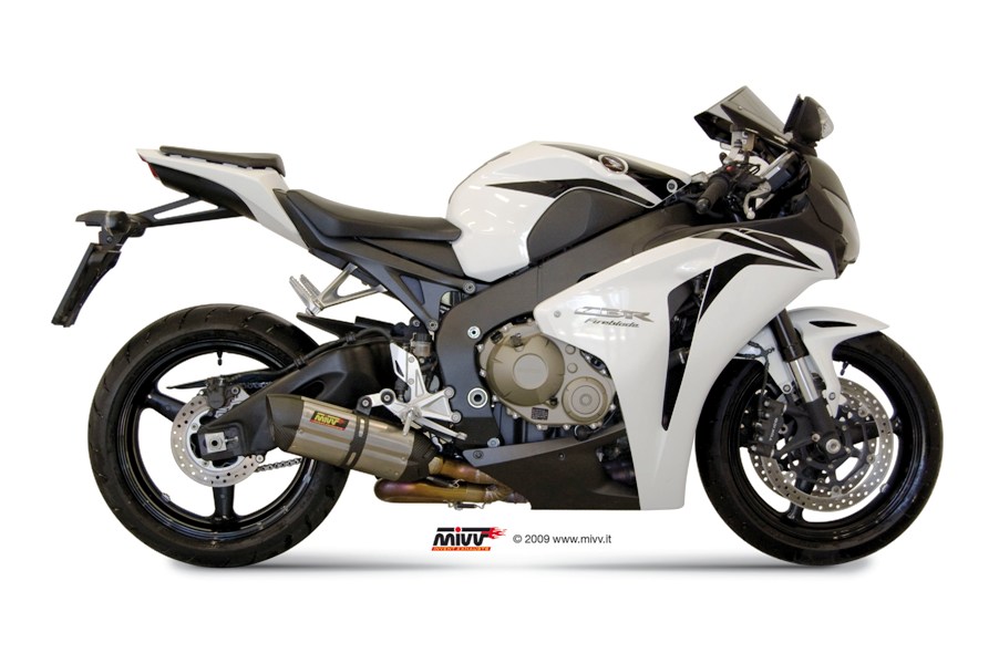 [H.039.K7] Mivv Slip-On Suono St. Steel con tapa carbono Honda CBR 1000 RR 2008-13