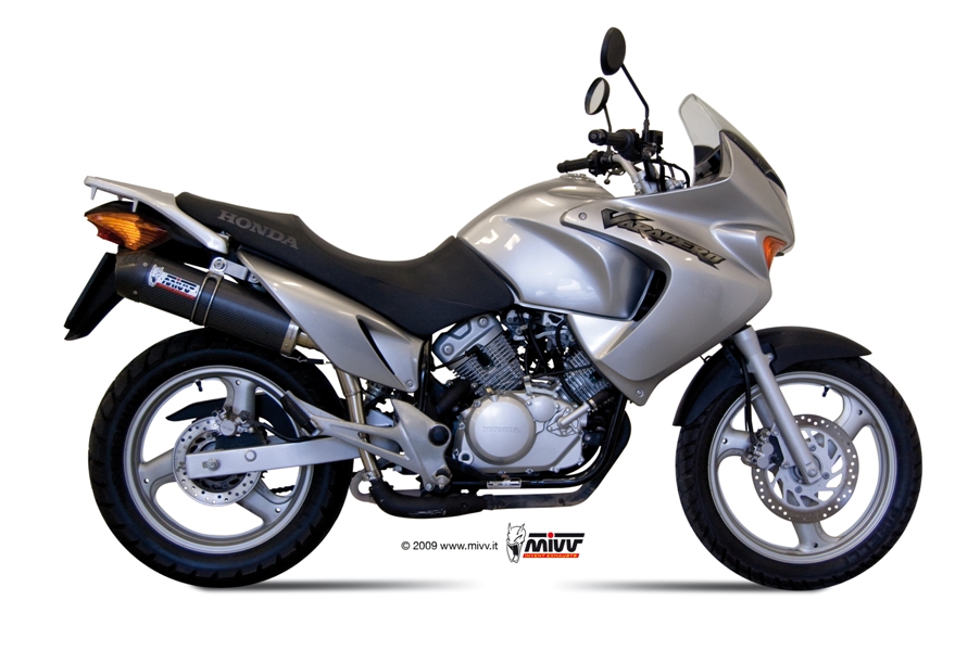 [H.044.L3C] Mivv Slip-On Oval carbono con tapa carbono Honda XL 125 Varadero  2007-11