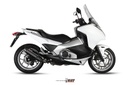 Mivv Slip-On Suono black con tapa carbono Honda Integra  700/750 / NC 700/750 S / X