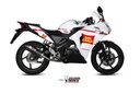 Mivv Full system 1x1 Oval carbono con tapa carbono Honda CBR 125 R 2011-16