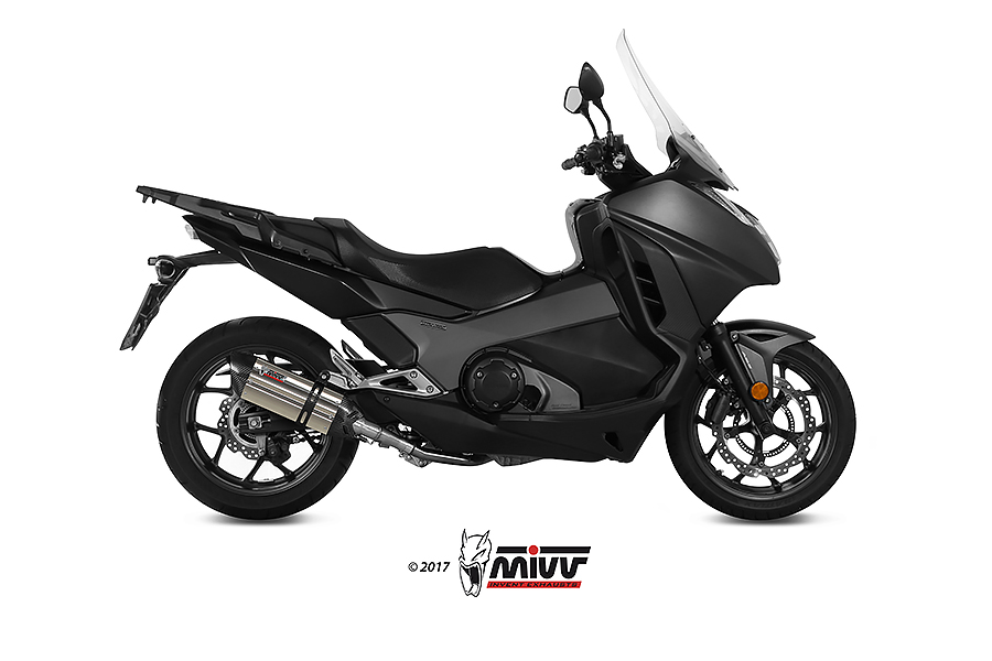 [H.065.L7] Mivv Slip-On Suono St. Steel con tapa carbono Honda Integra  750 2016-20 / NC 750 S / X 2016-22