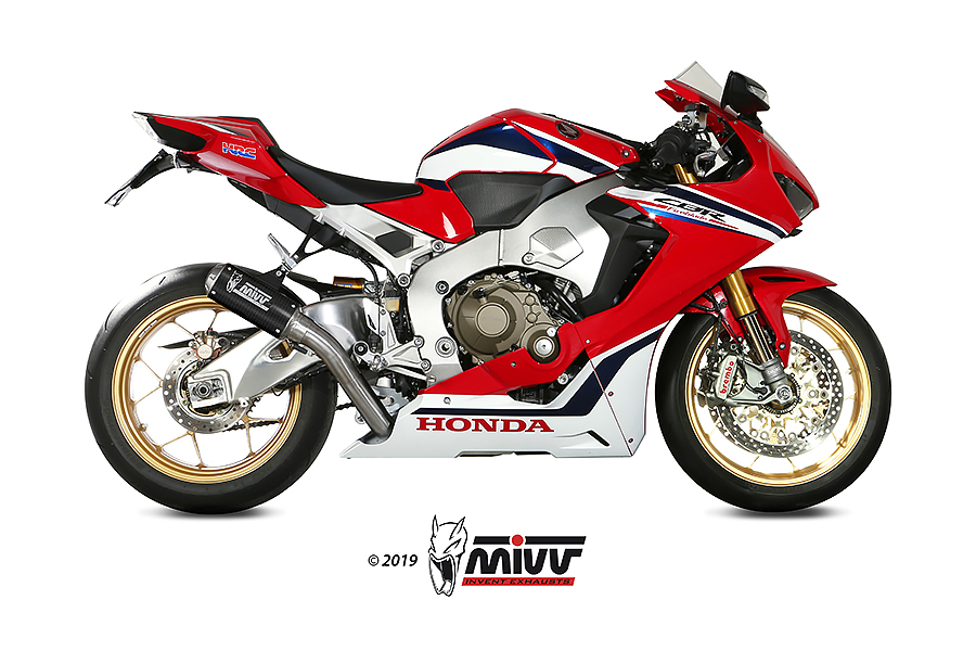 [H.070.SM3C] Mivv Slip-On Mk3 carbono Honda CBR 1000 RR 2017-19