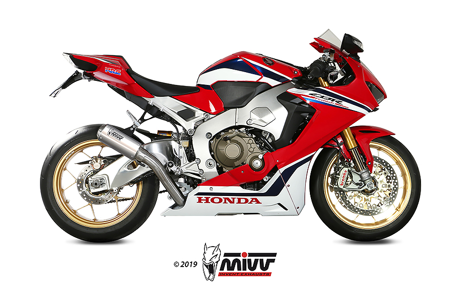 [H.070.SM3X] Mivv Slip-On Mk3 St. Steel Honda CBR 1000 RR 2017-19