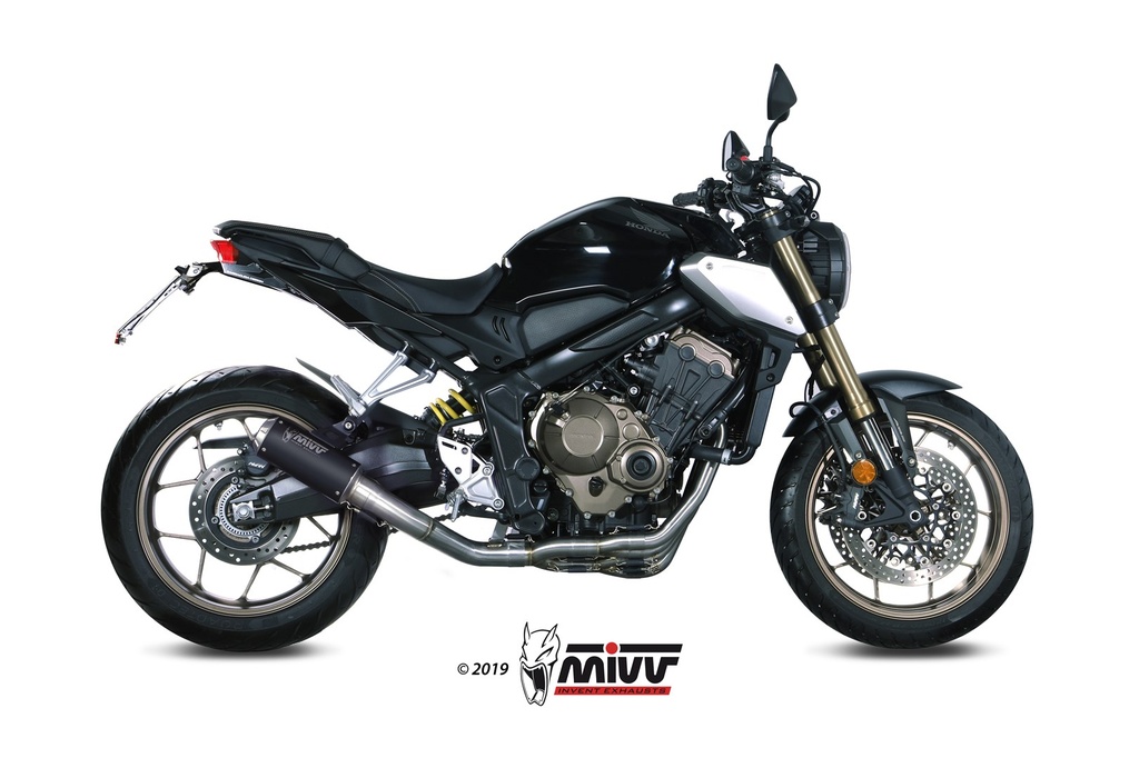 [H.072.SM3B] Mivv Full system 4x2x1 MK3 black Honda CB 650 R / CBR 650 R 2019-23