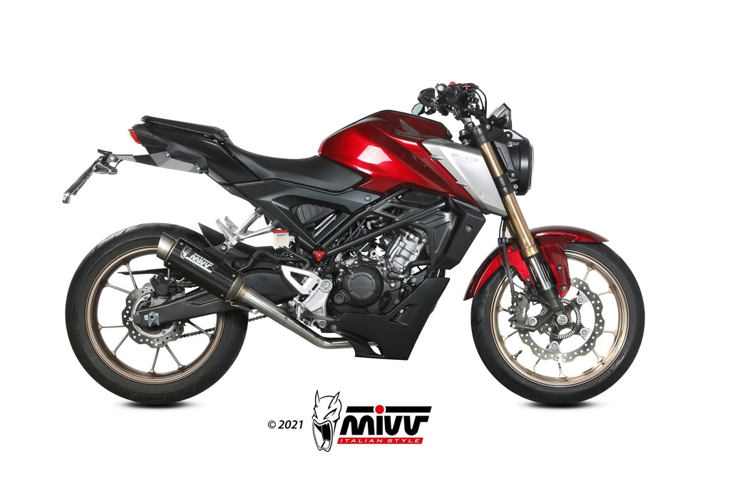 [H.077.L2P] Mivv Full system 1x1 GP Pro carbono Honda CB 125 R 2021-24