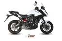 Mivv Full system 2x1 Oval titan con tapa carbono Kawasaki Versys 650 2015-22