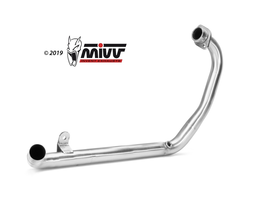 [K.048.C1] Mivv Tubo no kat (compatible con silenciadores Mivv y Originales) Kawasaki Ninja 125 / Z125 2019-24