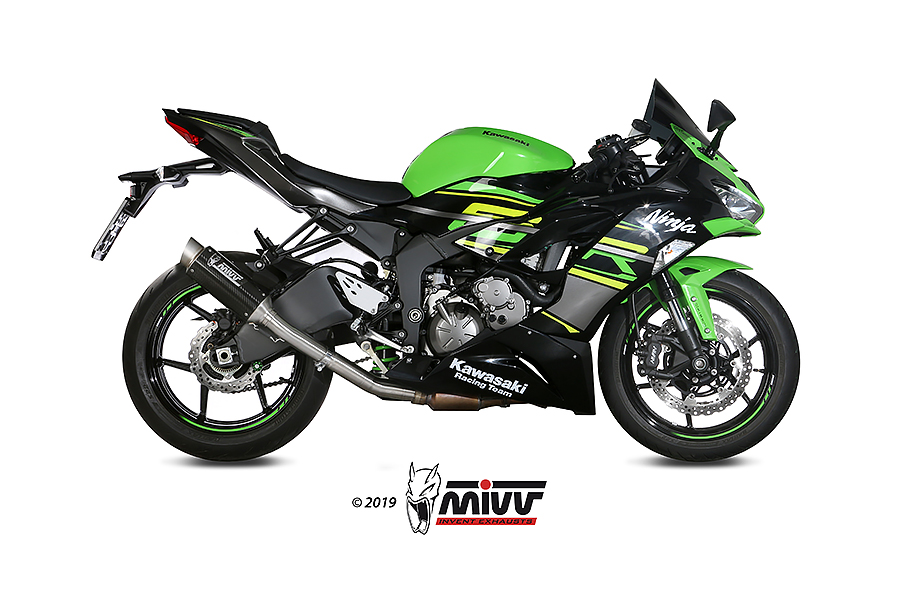 [K.050.C1] Mivv Tubo no kat (compatible con silenciadores Mivv y Originales) Kawasaki ZX-6 R 636 2019-20