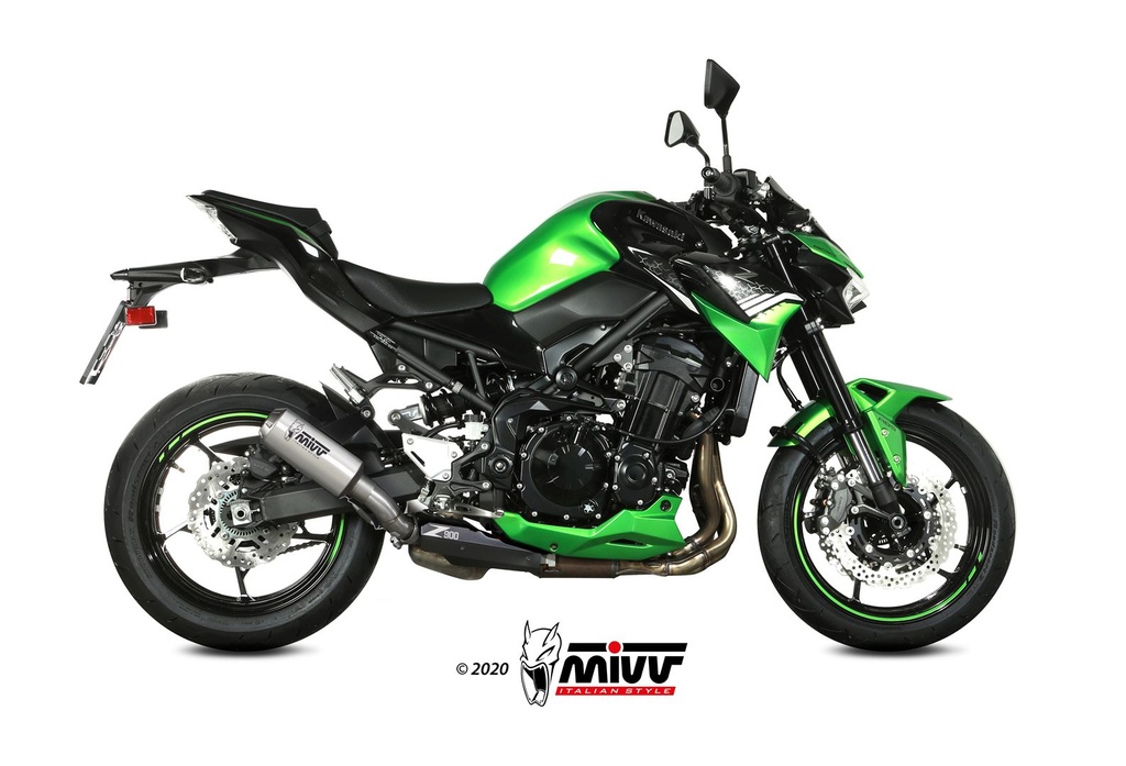 [K.052.LM3X] Mivv Slip-On Mk3 St. Steel Kawasaki Z900 2020-24