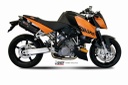 Mivv 2 Slip-On Suono black con tapa carbono KTM 990 Superduke 2005-11