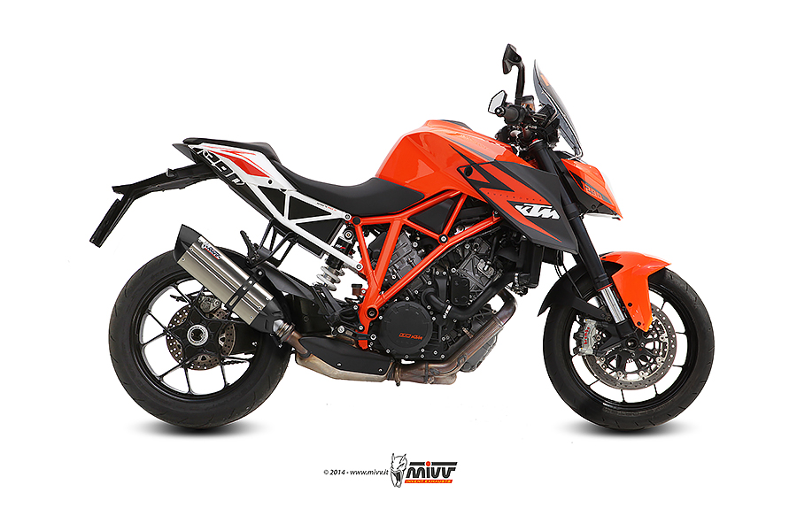 [KT.014.L7] Mivv Slip-On Suono St. Steel con tapa carbono KTM 1290 Superduke 2014-19