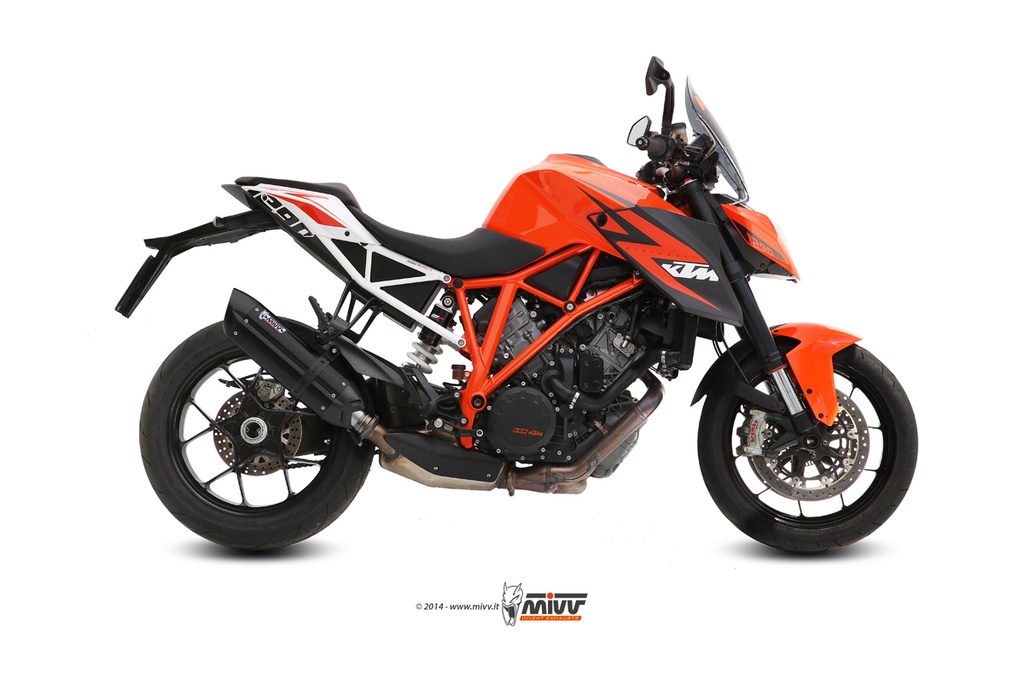 [KT.014.L9] Mivv Slip-On Suono black con tapa carbono KTM 1290 Superduke 2014-19