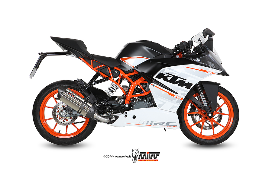 [KT.015.L7] Mivv Full system 1x1 Suono St. Steel con tapa carbono KTM RC 390 2014-16