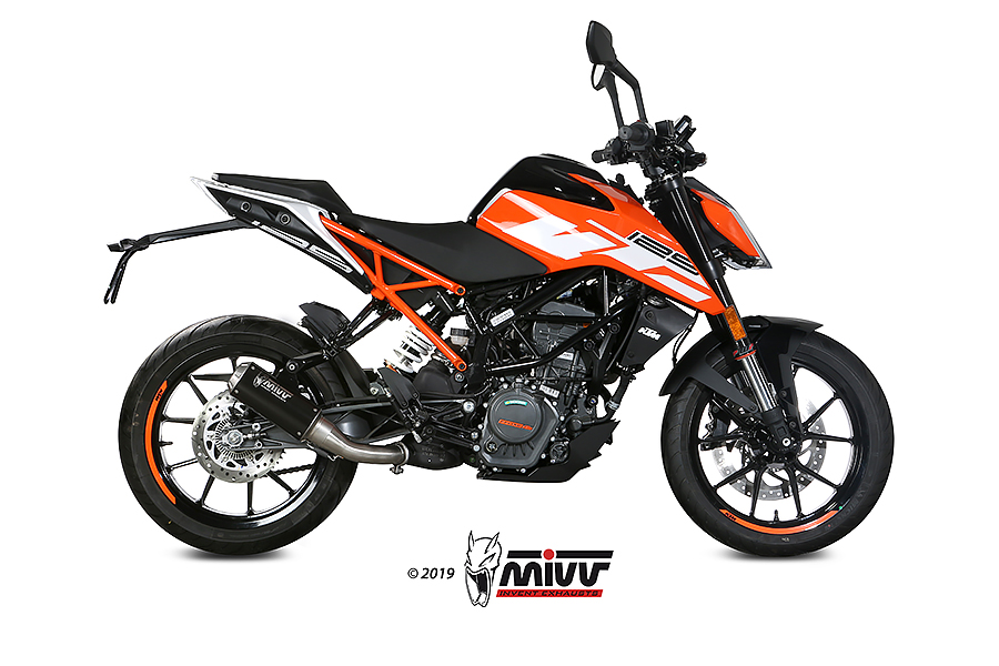 [KT.019.SM3B] Mivv Slip-On Mk3 black KTM 125/390 Duke / RC 125/390 2017-20