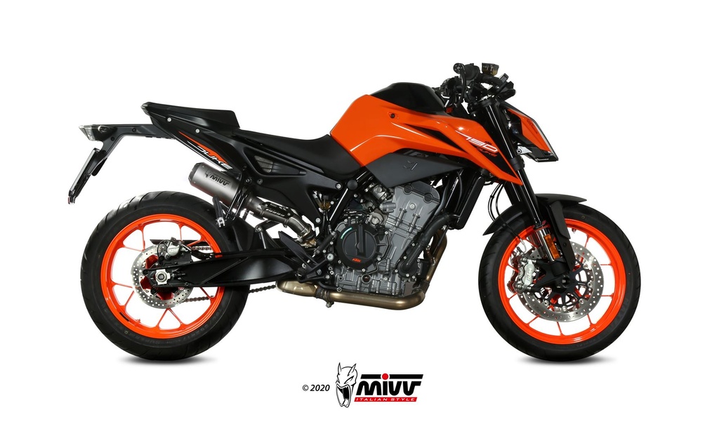 [KT.020.SM3X] Mivv Slip-On Mk3 St. Steel KTM 790 Duke 2018-20 / 890 Duke 2020-23