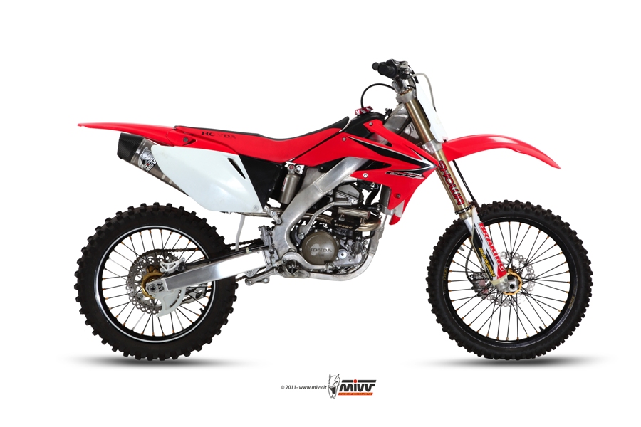 [M.HO.028.SXC.F] Mivv Full system 1x1 Oval St. Steel Honda CRF 250 2008-09