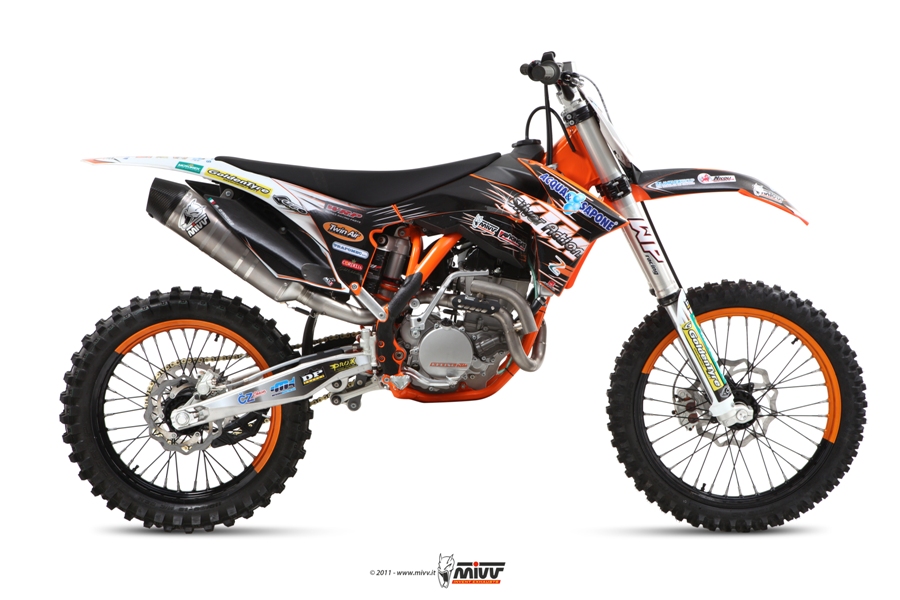 [M.KT.021.SXC.F] Mivv Full system 1x1 Oval St. Steel KTM SX-F 250 2010