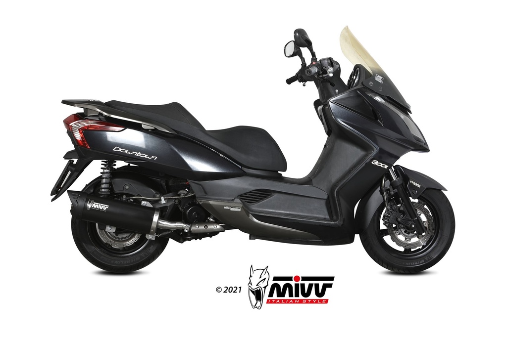 [MV.KY.0003.LV] Mivv Full system 1x1 Mover black Kymco Downtown 300 2009-17