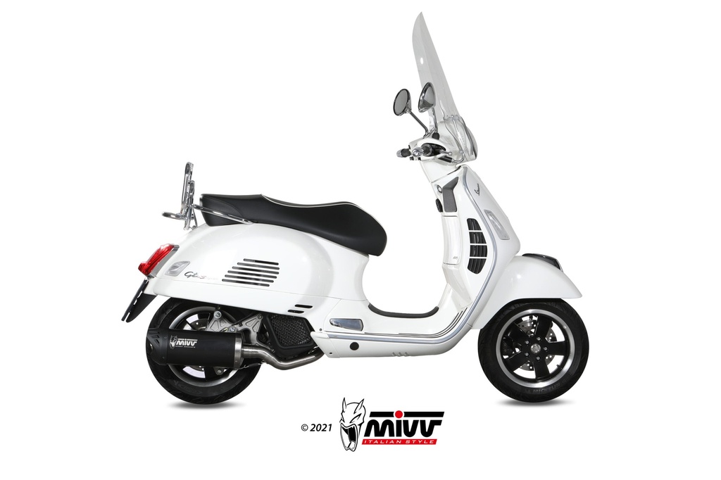 [MV.PG.0004.LV] Mivv Full system 1x1 Mover black Piaggio Vespa GTS 125 2017-18