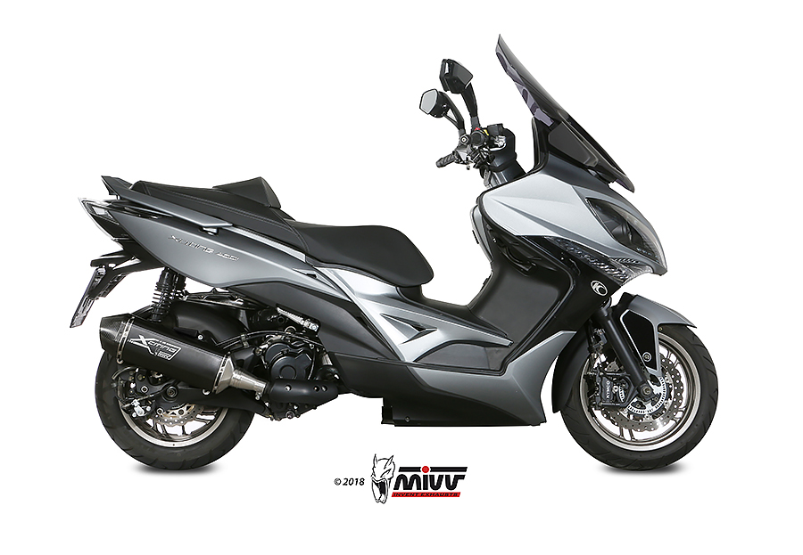 [O.010.LRB] Mivv Slip-On Speed edge black Kymco Xciting 400i 2013-18