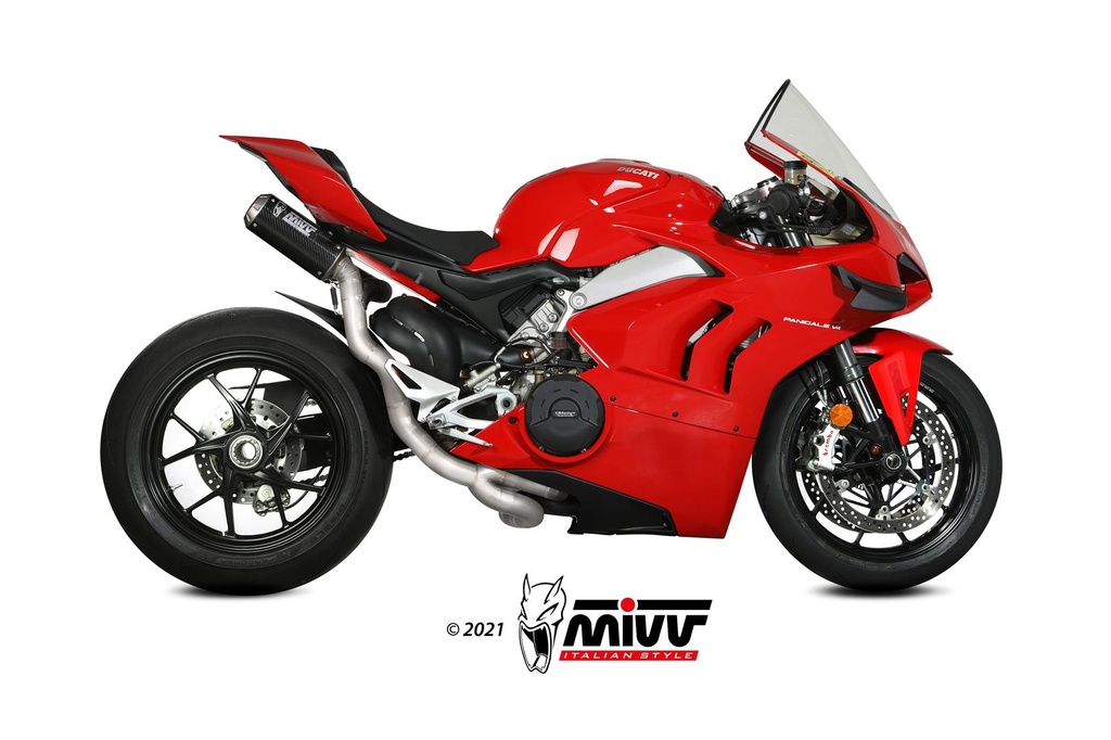 [R.DU.0005.SM3C] Mivv Full system 2x2 MK3 carbono Ducati Panigale V4 2018-22