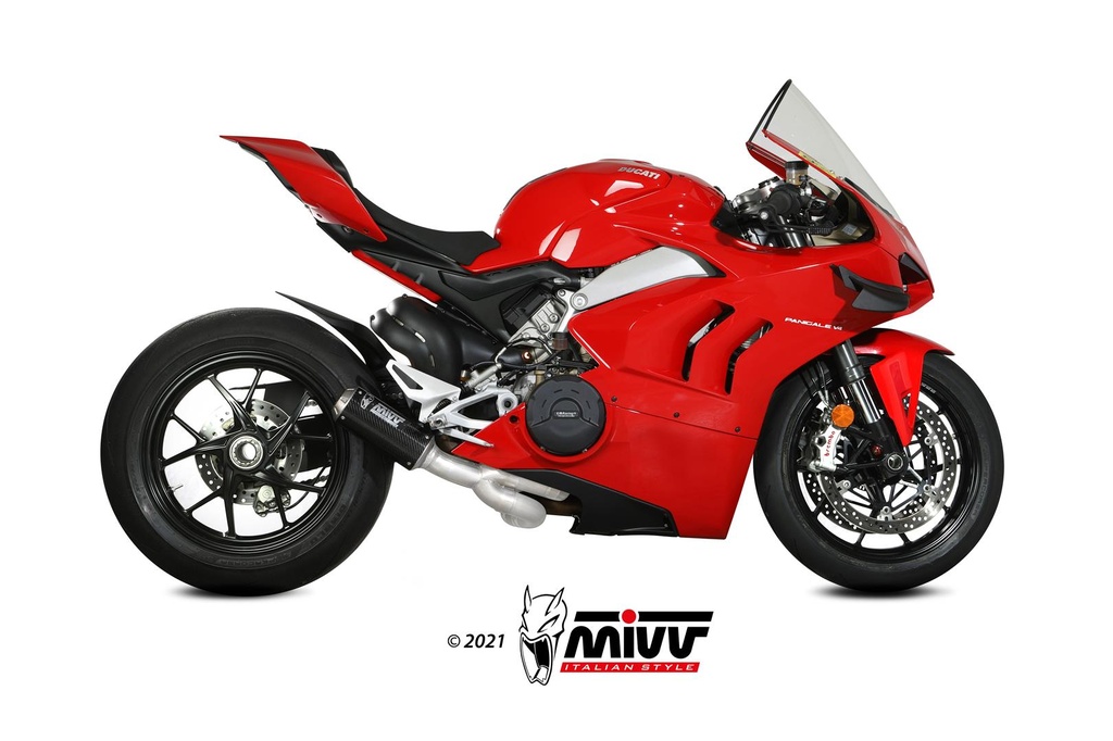 [R.DU.0006.SM3C] Mivv Full system 2x1 MK3 carbono Ducati Streetfighter V4 2020-22 / Panigale V4 2018-22