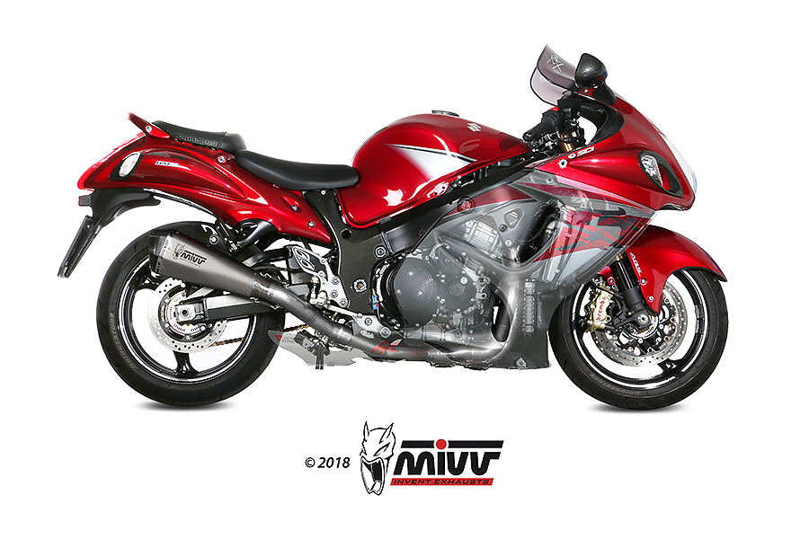 [R.SU.0002.SDRT] Mivv Full system 4x2x1 Delta Race Full titanium Suzuki GSX-R 1300 Hayabusa 2008-17