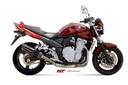 Mivv Slip-On Suono black con tapa carbono Suzuki GSF 650 Bandit 2007-15 / GSX 650 F 2008-15