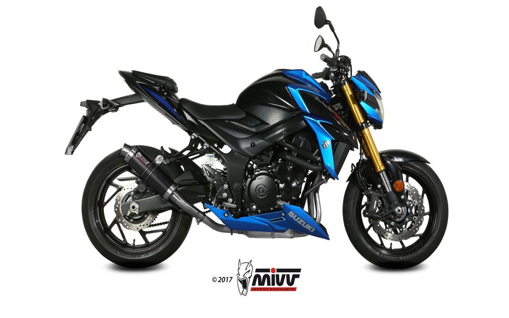 [S.048.L2S] Mivv Slip-On GP carbon Suzuki GSX-S 750 2017-20