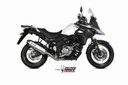 Mivv Full system 2x1 Speed edge St. Steel con tapa carbono Suzuki DL V-Strom 650 / XT 2017-24