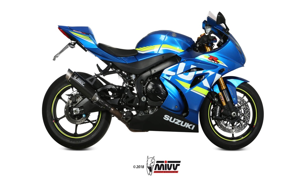 [S.050.L2P] Mivv Slip-On GP Pro carbono Suzuki GSX-R 1000 2017-20