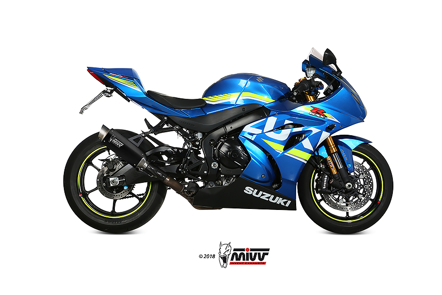 [S.050.LXBP] Mivv Slip-On GP Pro black Suzuki GSX-R 1000 2017-20