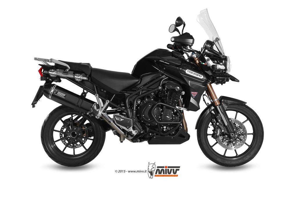 [T.013.LRB] Mivv Slip-On Speed edge black Triumph Tiger Explorer 1200 2012-15