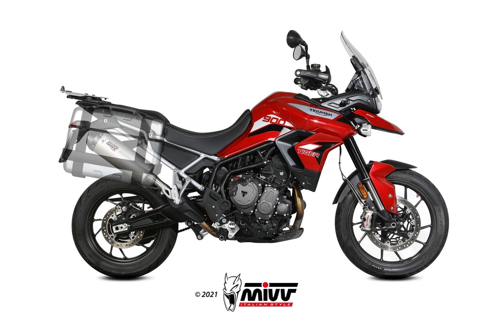 [T.018.LNC] Mivv Slip-On Oval titan Triumph Tiger 900 / GT / Pro / Rally 2021-24