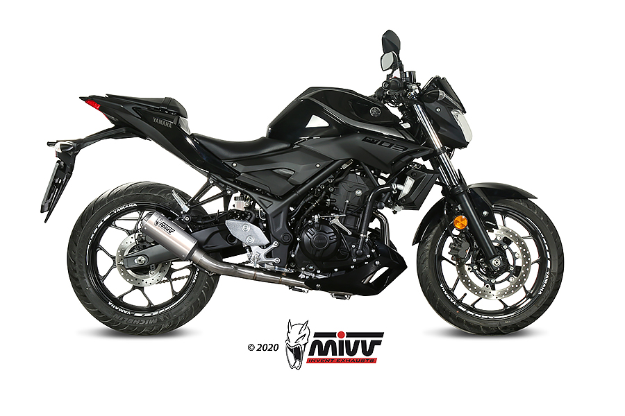 [X.YA.0008.SM3X] Mivv Full system 2x1 MK3 St. Steel Yamaha YZF R25 2015-24 / MT-03 2016-23 / R3 2015-24