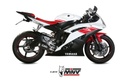 Mivv Slip-On Mk3 carbono Yamaha YZF 600 R6 2006-16