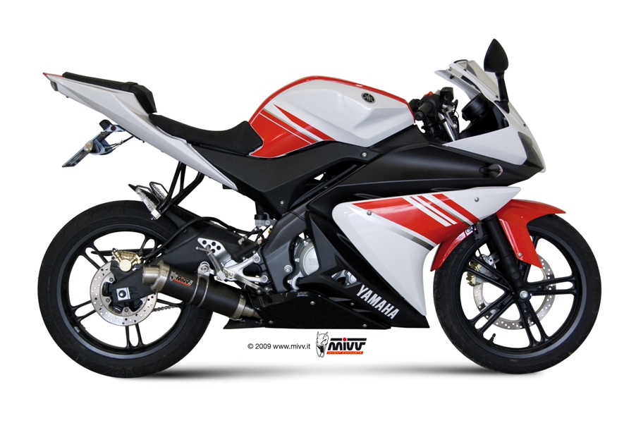 [Y.030.L2S] Mivv Full system 1x1 GP carbon Yamaha YZF R125 2008-13