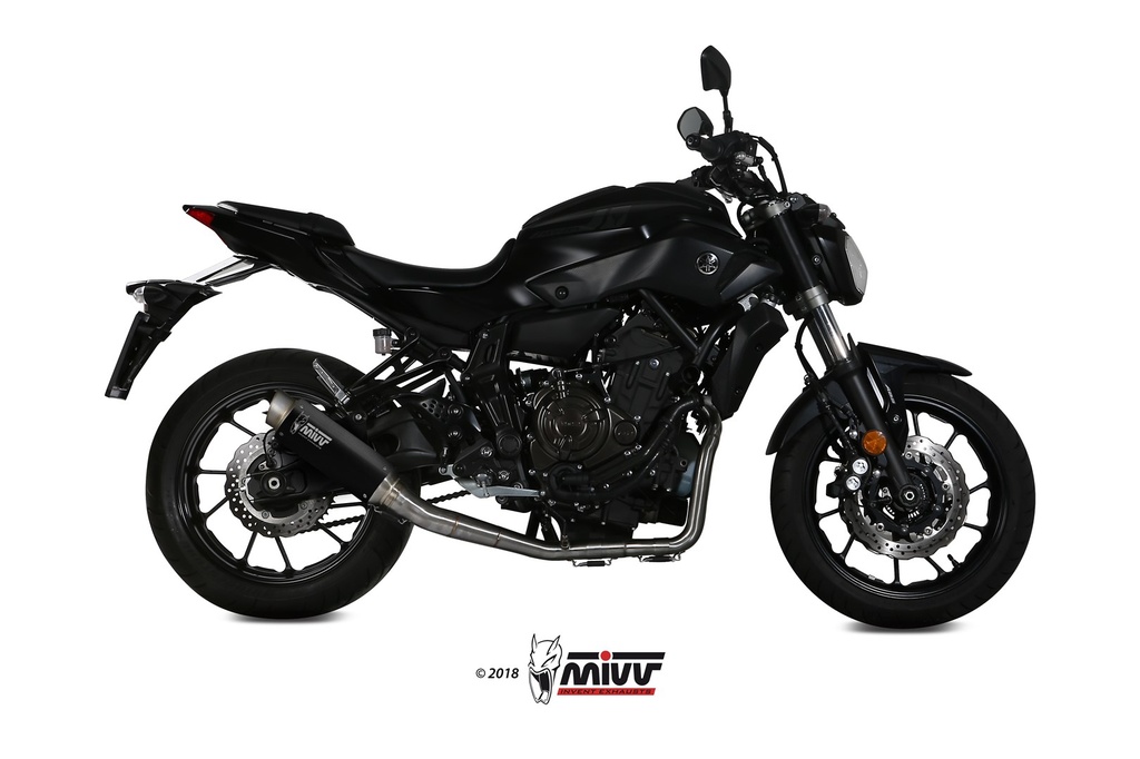 [Y.045.LXBP] Mivv Full system 2x1 GP Pro black Yamaha MT-07 / FZ-07 2014-20