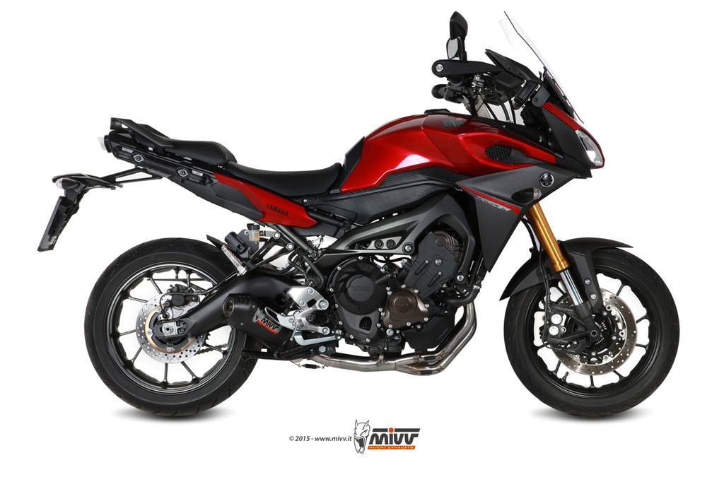 [Y.049.L3C] Mivv Full system 3x1 Oval carbono con tapa carbono Yamaha Tracer 900 / GT / FJ-09 2013-20