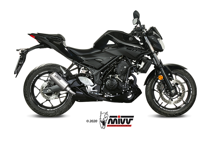 [Y.055.SM3X] Mivv Slip-On Mk3 St. Steel Yamaha MT-03 2016-24