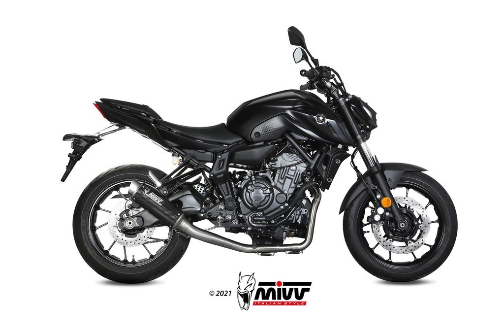 [Y.065.L2P] Mivv Full system 2x1 GP Pro carbono Yamaha MT-07 / FZ-07 2021-24