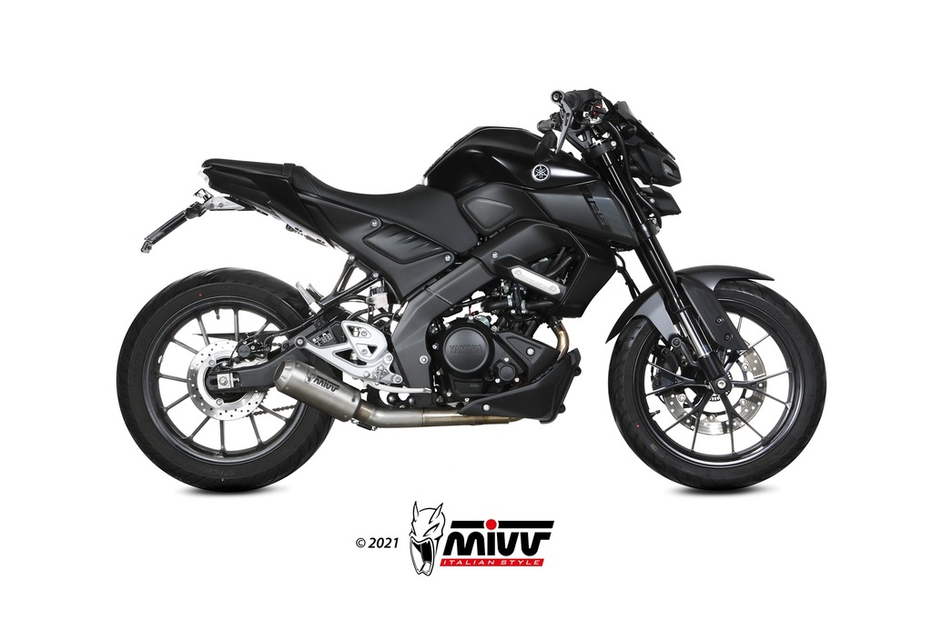 [Y.067.SM3X] Mivv Full system 1x1 MK3 St. Steel Yamaha MT-125 2020-24/YZF R125 2019-23