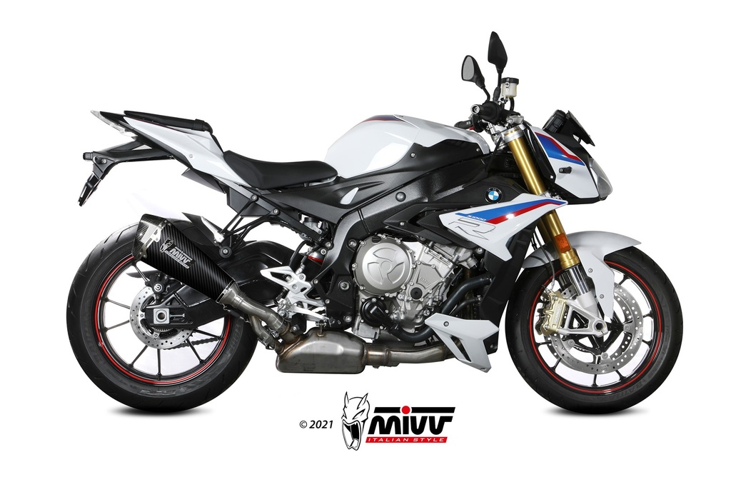 [B.030.LDRC] Mivv Slip-On Delta Race carbono BMW S 1000 R 2017-20